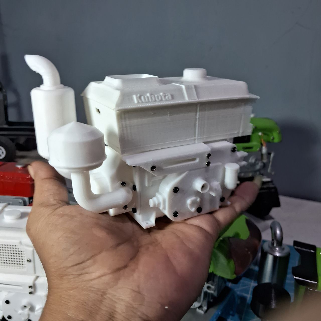 Free Download File STL Miniatur Mesin Diesel Kubota RD85 – DIY 3D Printing